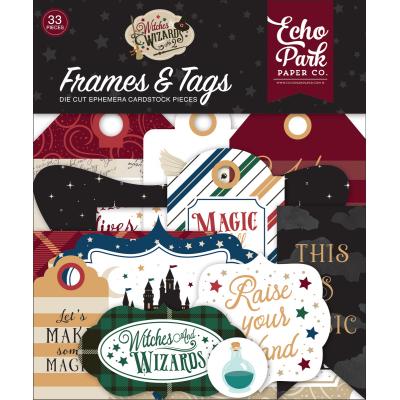 Echo Park Witches & Wizards No. 2 Die Cuts - Frames & Tags